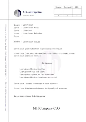 Annonces d'entreprise propre Annonces d'interdiction de fumer Annonces de coopération Modèles de documents
