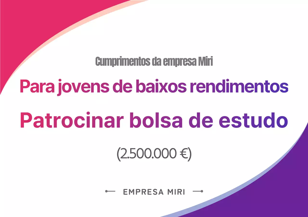 Painel de patrocínio da Bolsa Púrpura