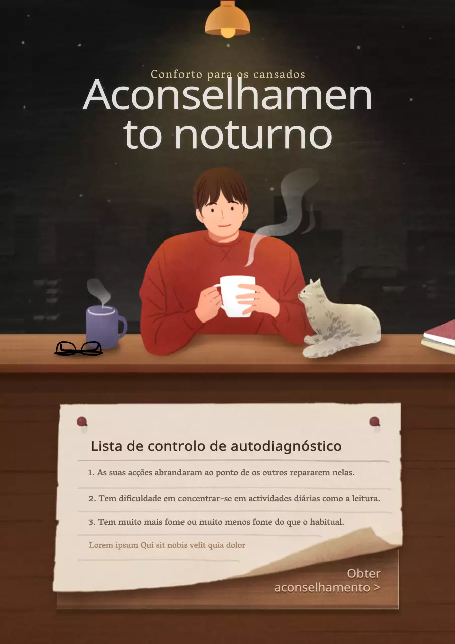 Conceito de ilustração informativa emocional em castanho