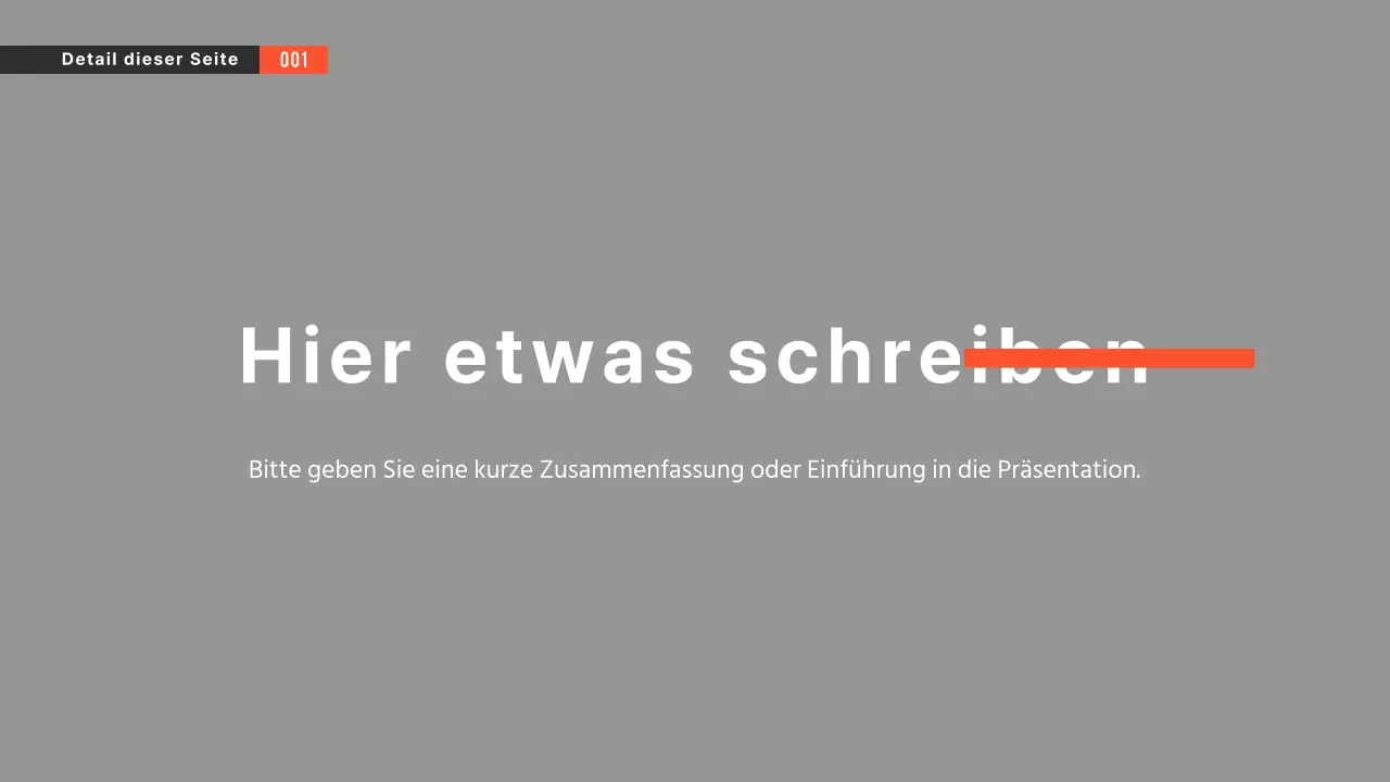 Schwarz-Weiß-Präsentationen