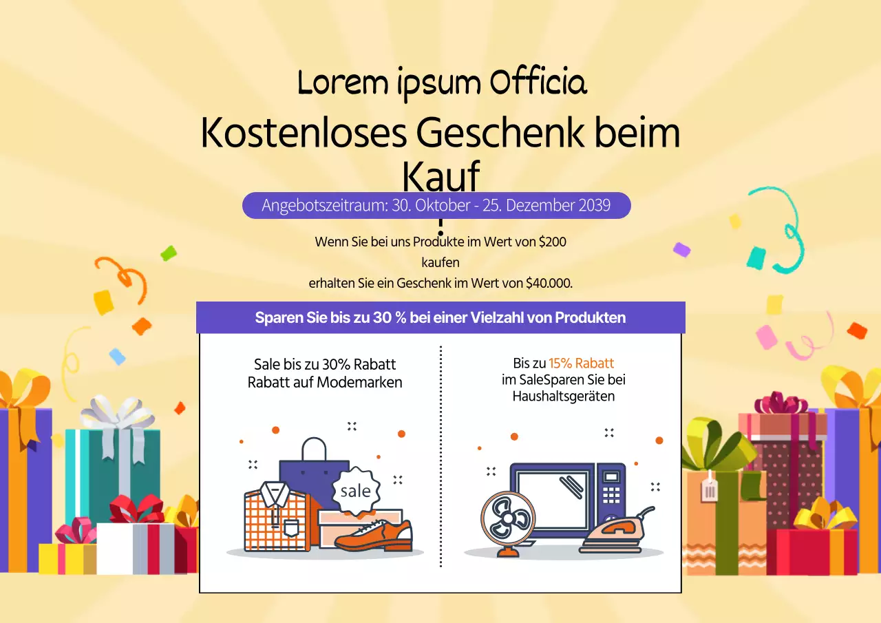 Geschenkgutschein für den Kauf eines Produkts