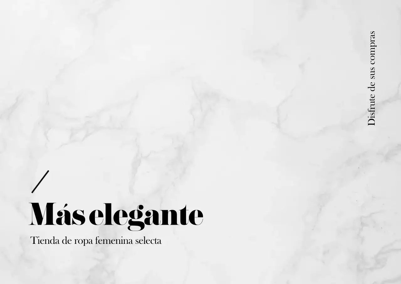 Tarjeta postal de intercambio de centro comercial en tonos mármol