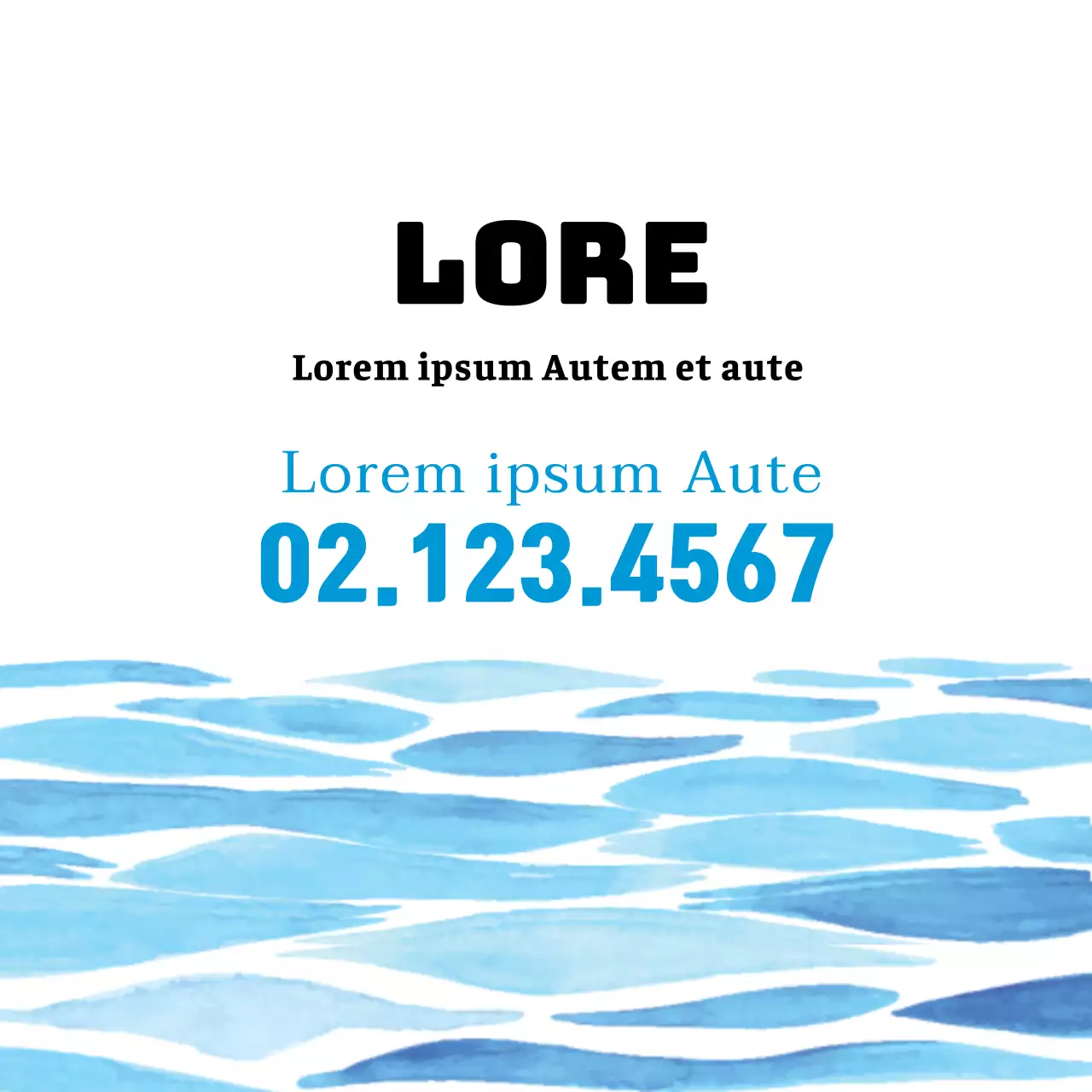 Aquarel illustratie van een blauwe illustratie van een delicatessenzaak