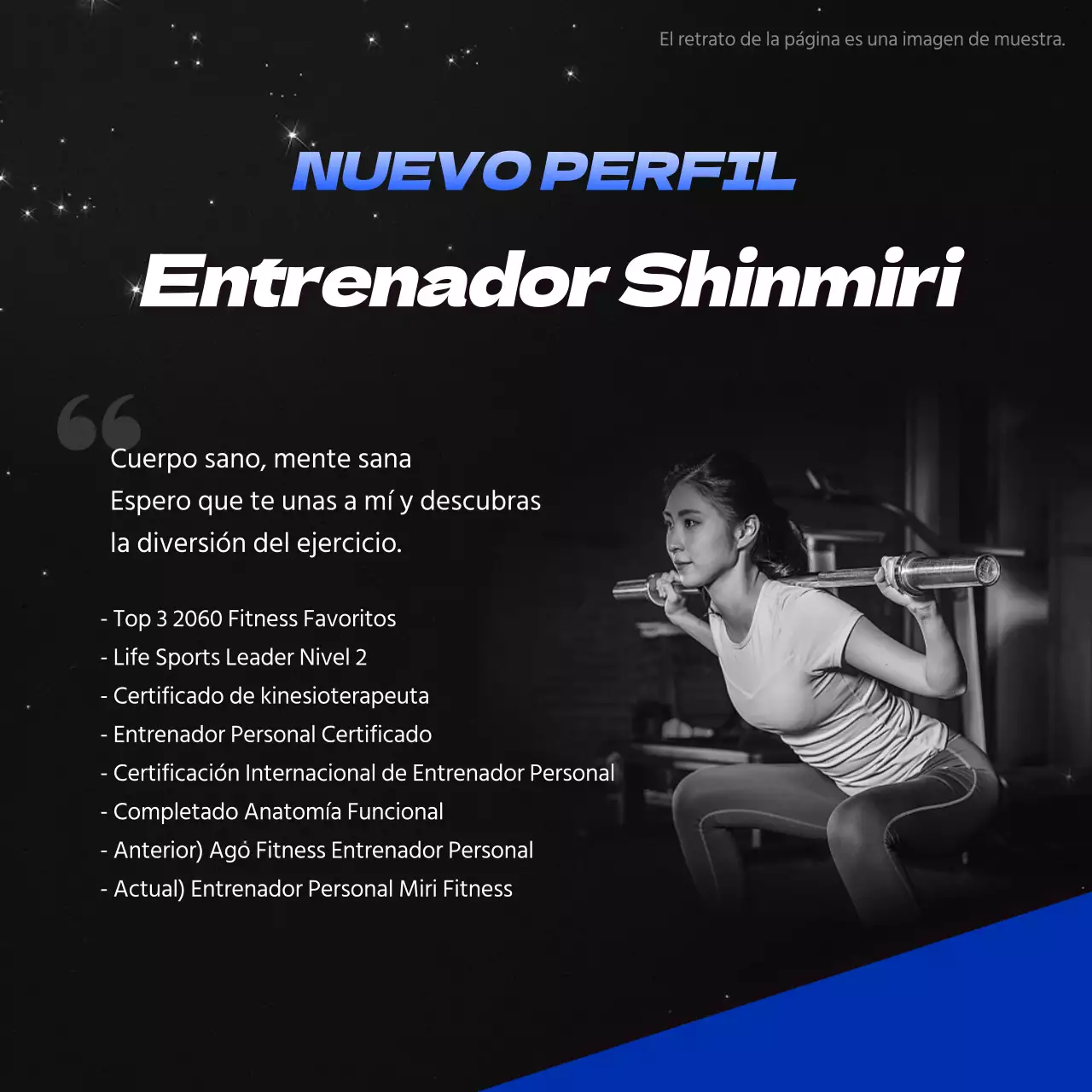 Negro y azul para una salud sencilla Fitness News