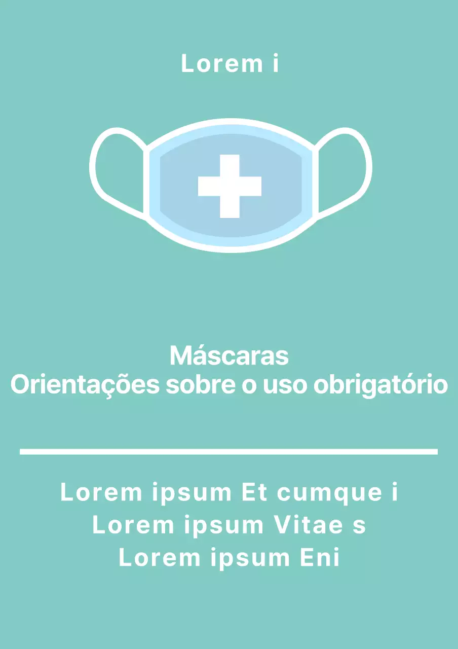 Instruções de montagem do suporte acrílico para a máscara cor de menta
