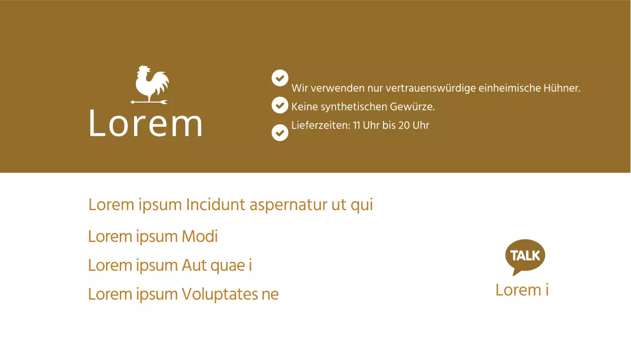 Braunes Foto zeigt gedünstetes Huhn in einem traditionellen Restaurant