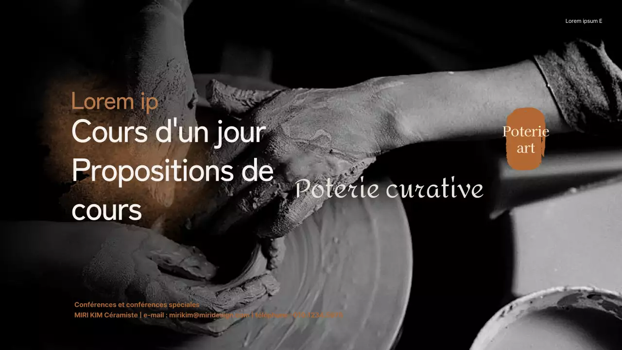 Cours de céramique d'une journée avec une touche traditionnelle dans les tons beige et marron