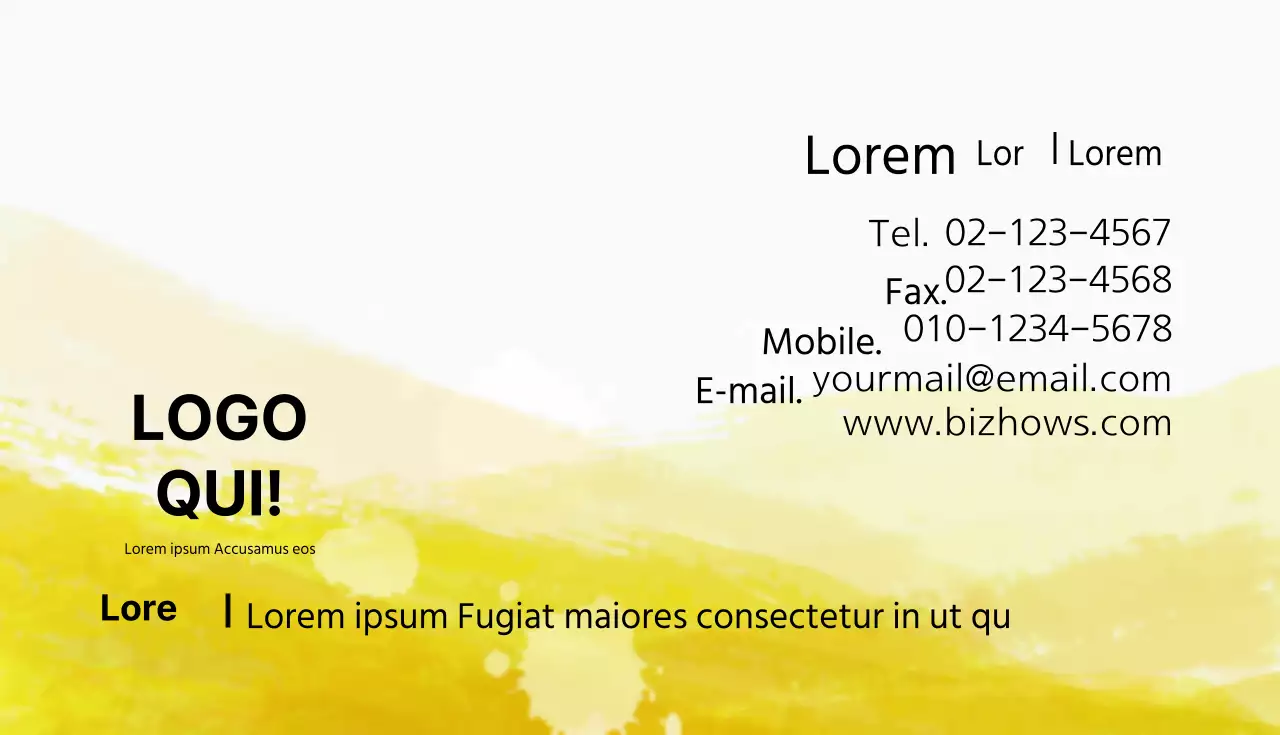 Sfondo giallo dell'acqua