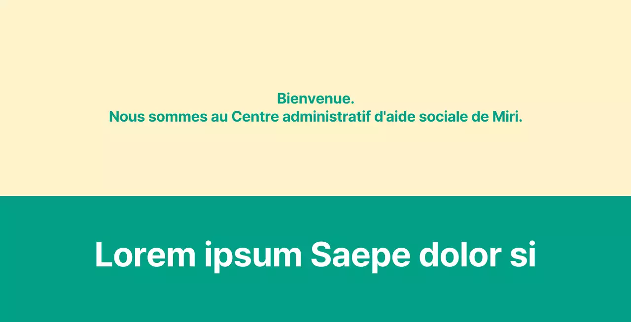 Une annonce de service public de type lettre de bienvenue avec un panneau de bienvenue.