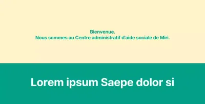 Une annonce de service public de type lettre de bienvenue avec un panneau de bienvenue.
