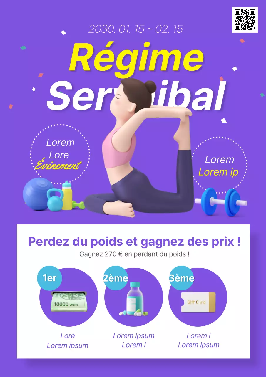 Purple / Diet Survival / Webposter / Seasonal Promotion