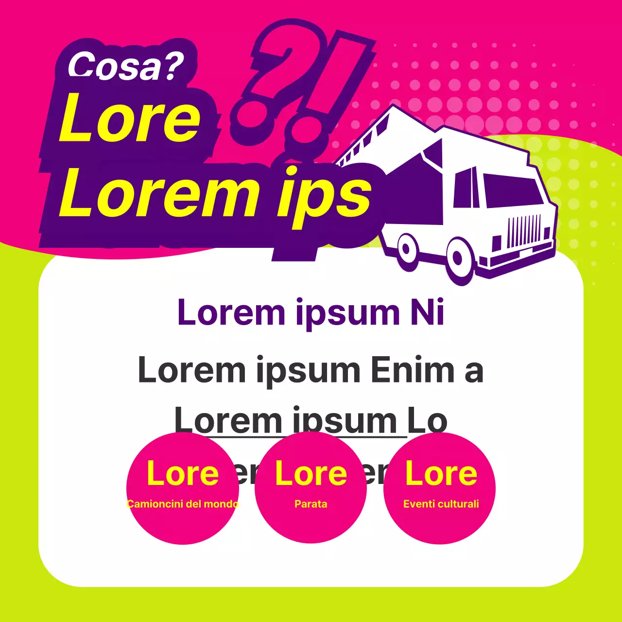 Informazioni sui food truck