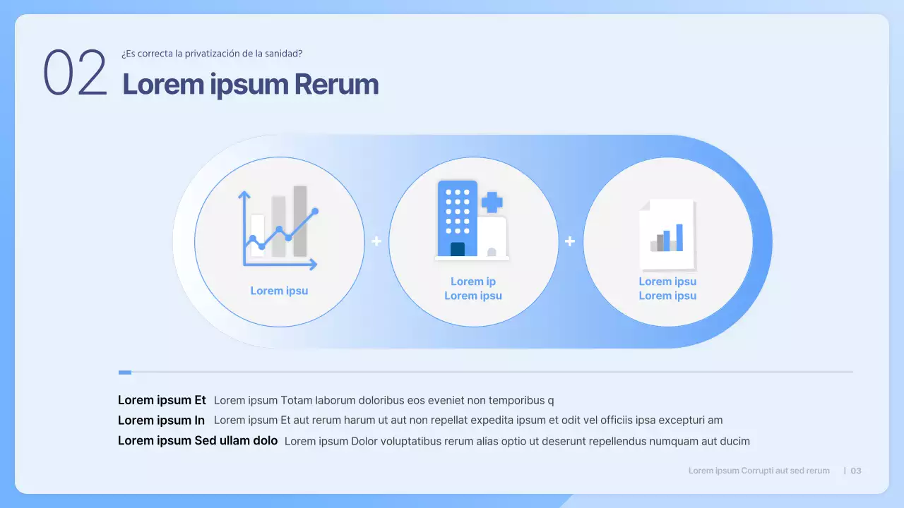 Presentación Blue Simple para el debate sobre la privatización de la sanidad