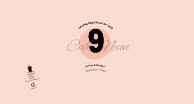 Für ein einfaches und einzigartiges Konzept-Café in Rosa und Schwarz