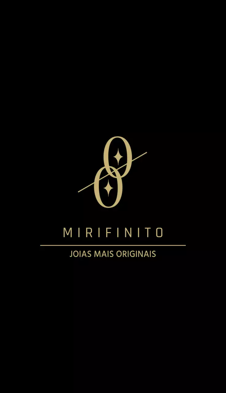 Joalharia de luxo com um logótipo simbólico preto e dourado