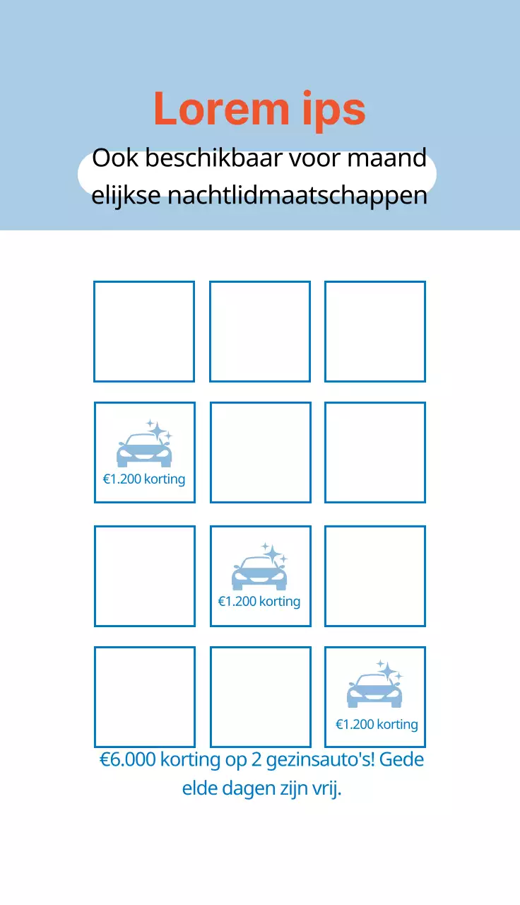 Wasbon met blauwe illustratie