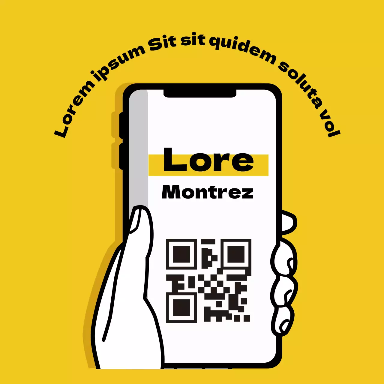 Étiquettes d'inscription illustrées, jaunes et soignées, pour le coronavirus