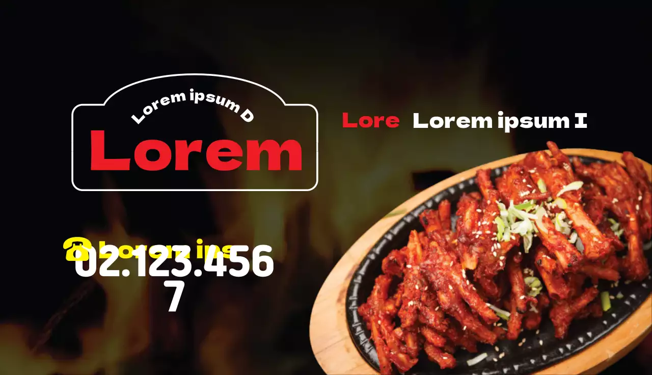 La foto rossa evidenzia le zampe di pollo ordinate del ristorante