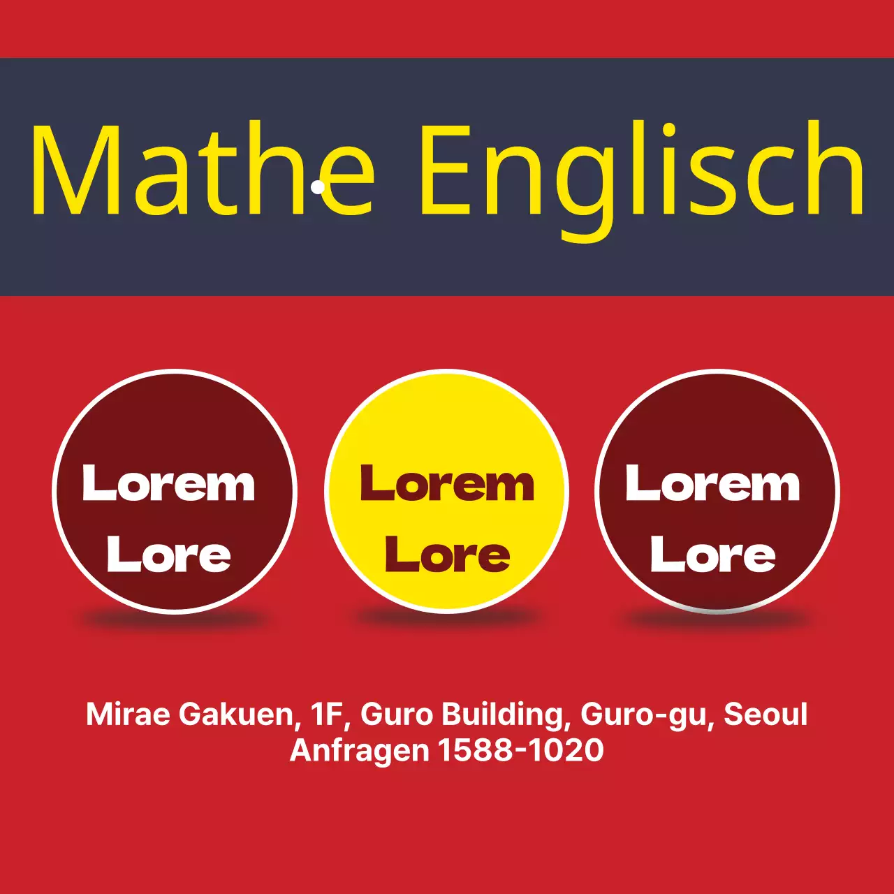 Mathe- und Englisch-Sprachschule