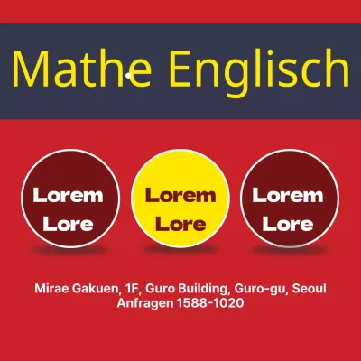 Mathe- und Englisch-Sprachschule