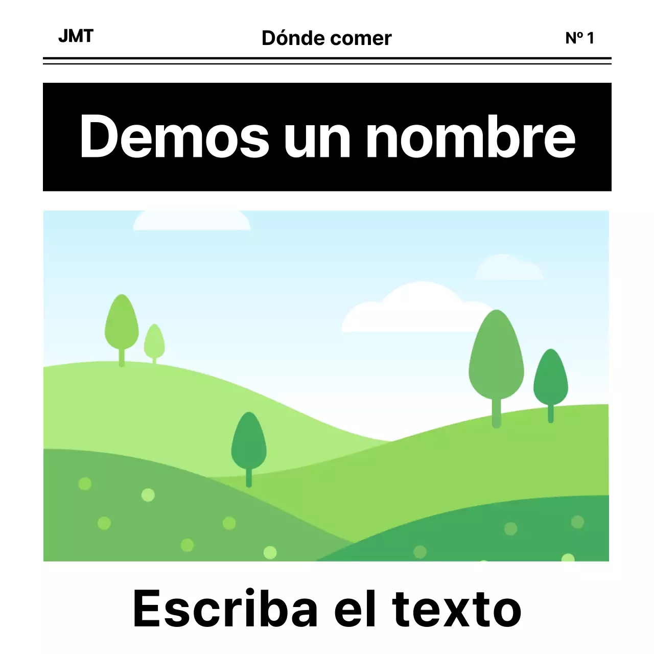 Maqueta de periódico_Bandera cuadrada