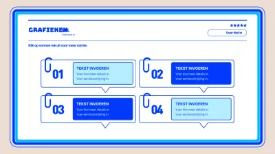 Eenvoudige projectmanagement infographic in blauw