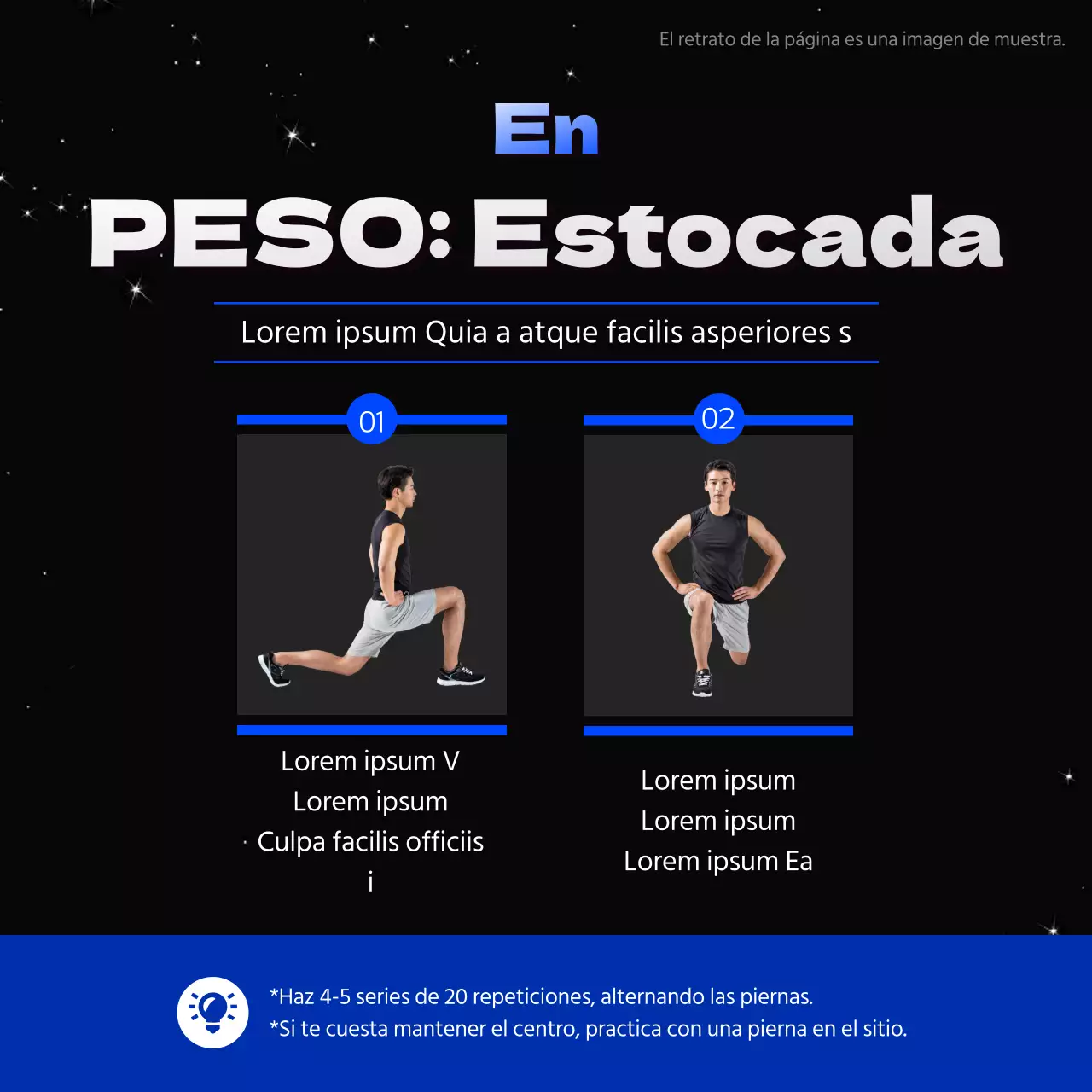 Negro y azul para una salud sencilla Fitness News