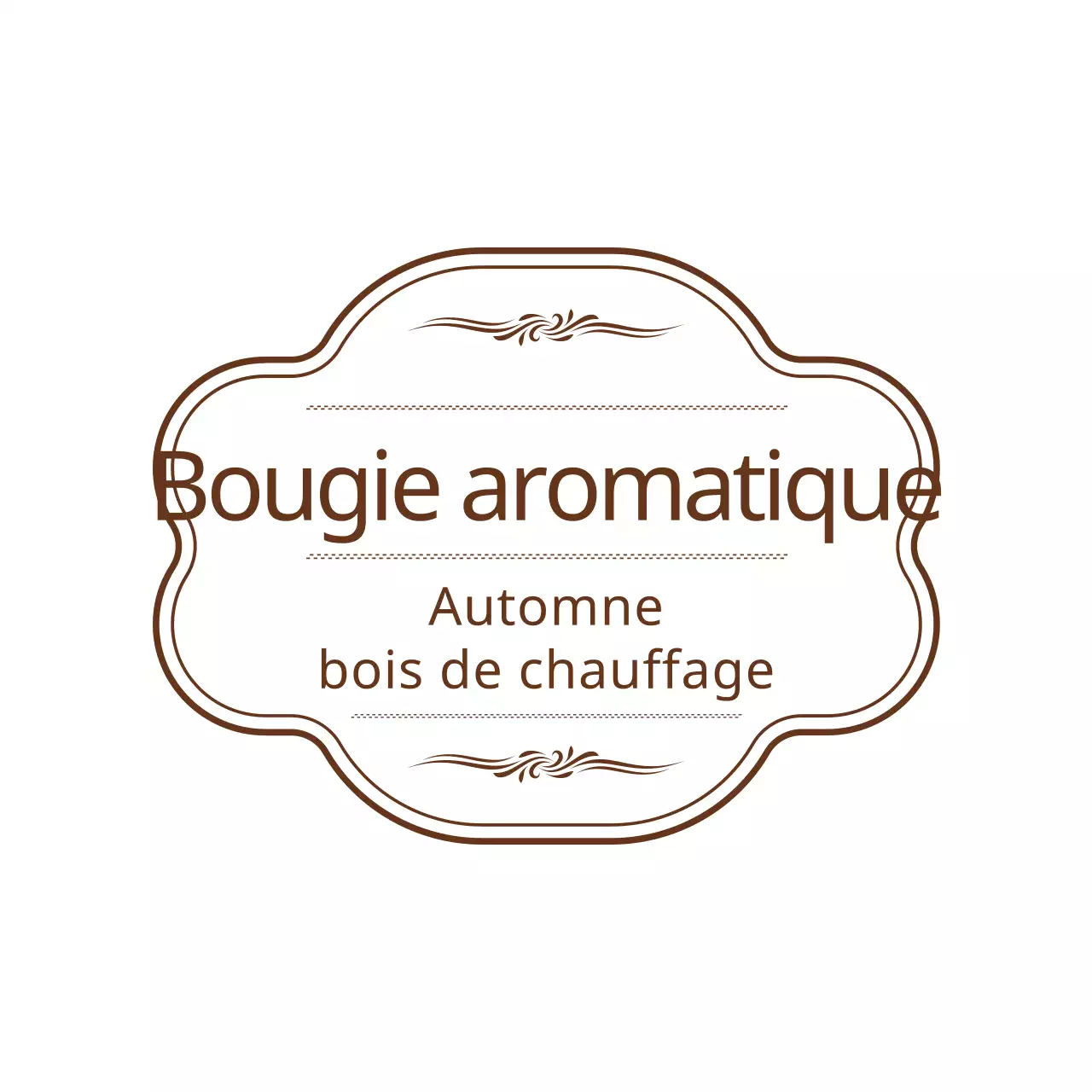 Comment utiliser une bougie simple et sentimentale de style cadre en marron et blanc ?