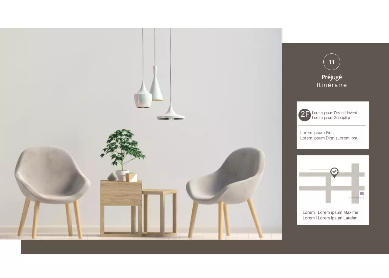 Meubles simples et naturels dans des tons beiges et neutres