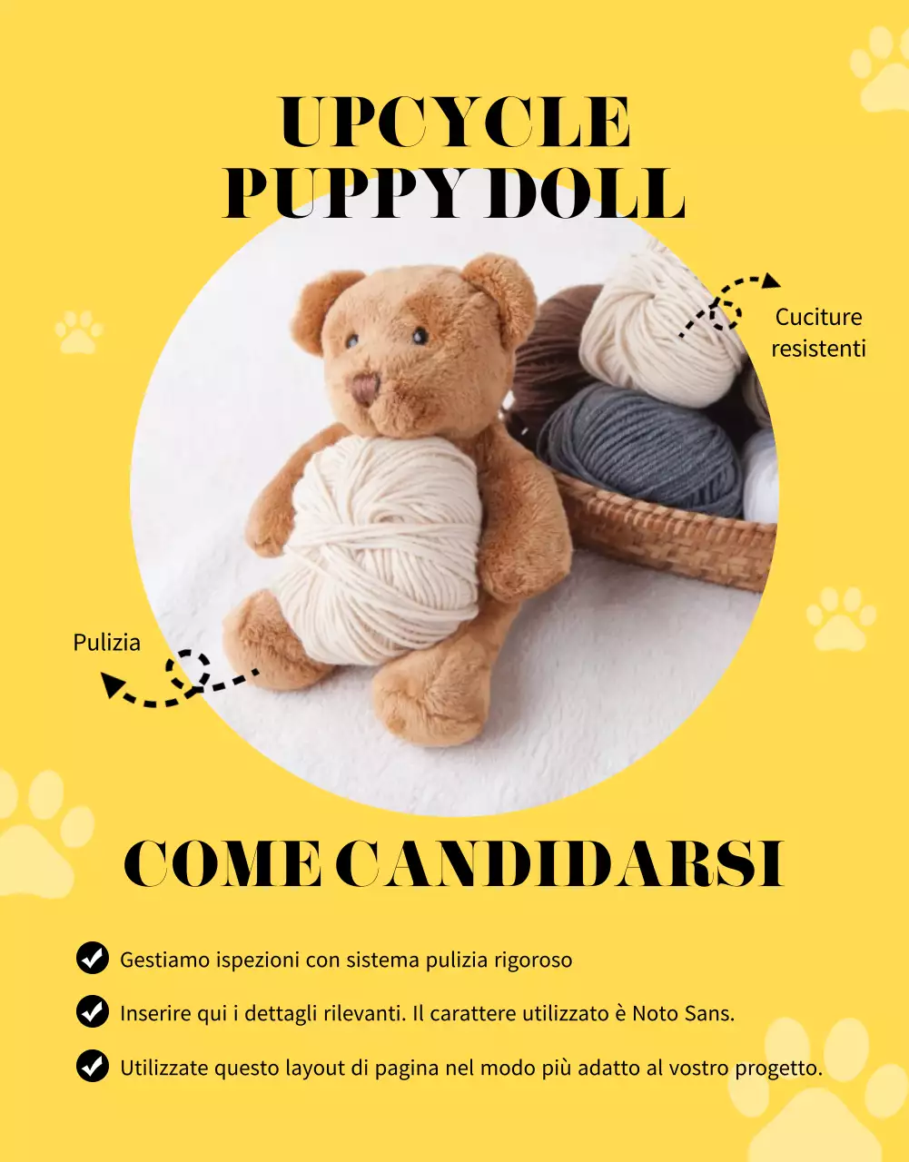 Guida al finanziamento di un peluche giallo