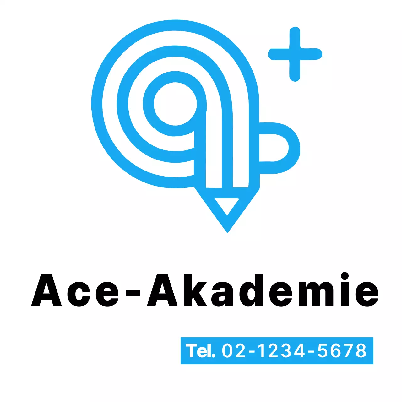 Weiß Einfache Schule Logo Eco Tasche für die Schule