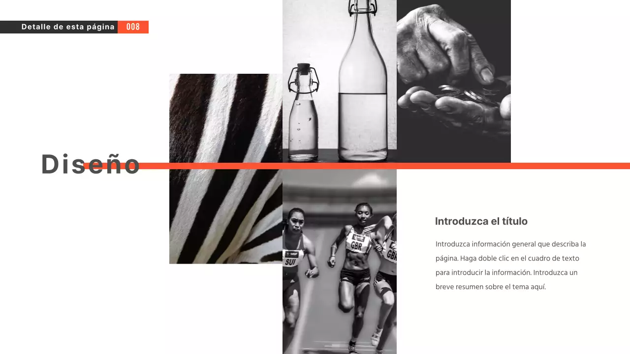 Presentaciones en blanco y negro