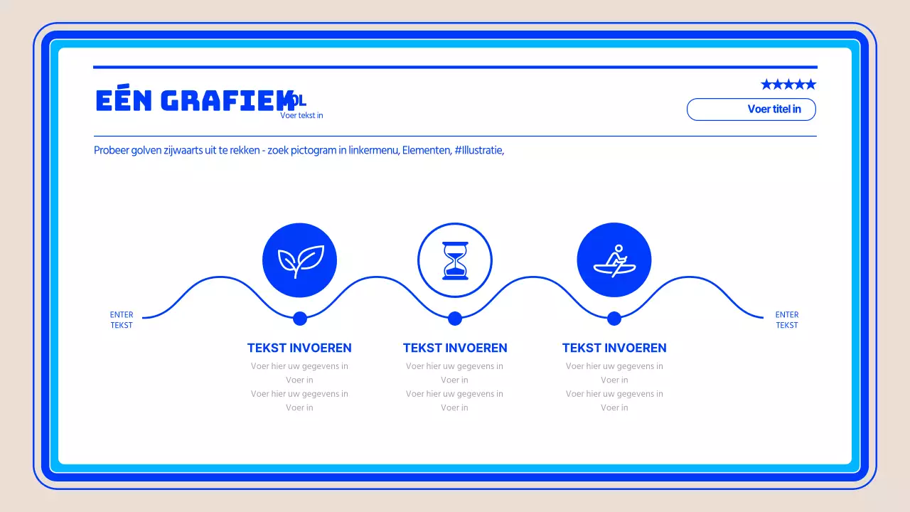 Eenvoudige projectmanagement infographic in blauw