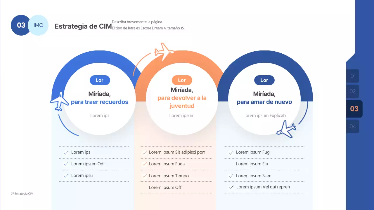 Una presentación limpia y en tonos azules para un concurso publicitario