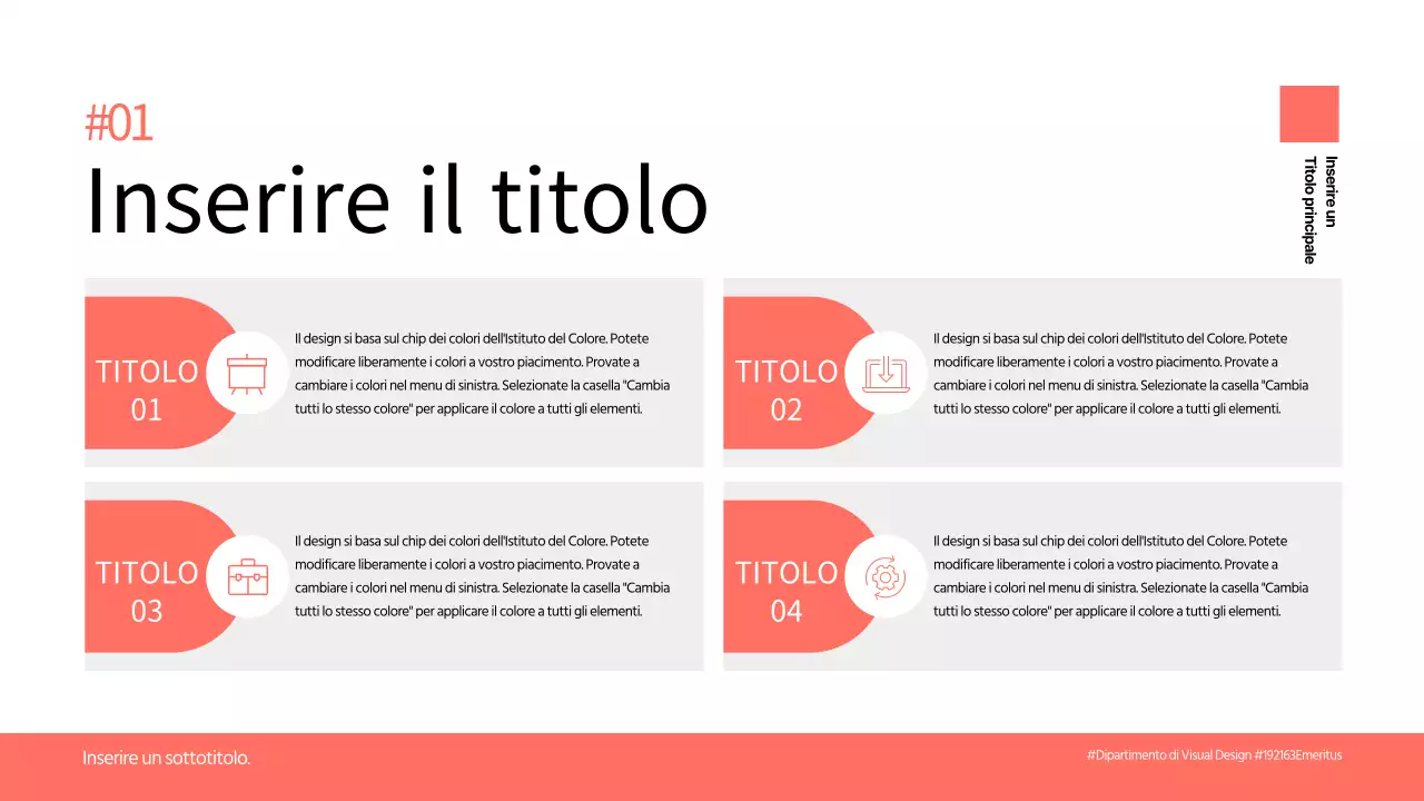 Rosso concetto pulito Agenda chart design