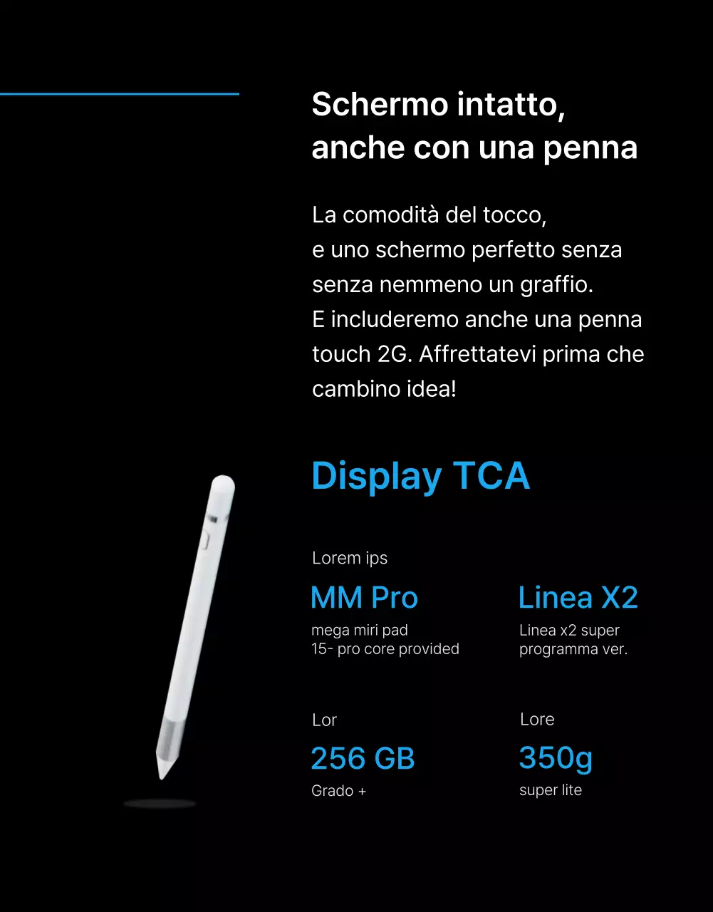 Black Blue Point Pagina di annunci semplice e di classe (pagina di dettaglio)