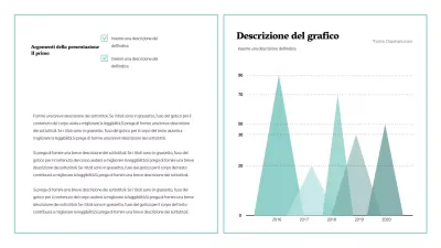 Grafico di concetto pulito blu