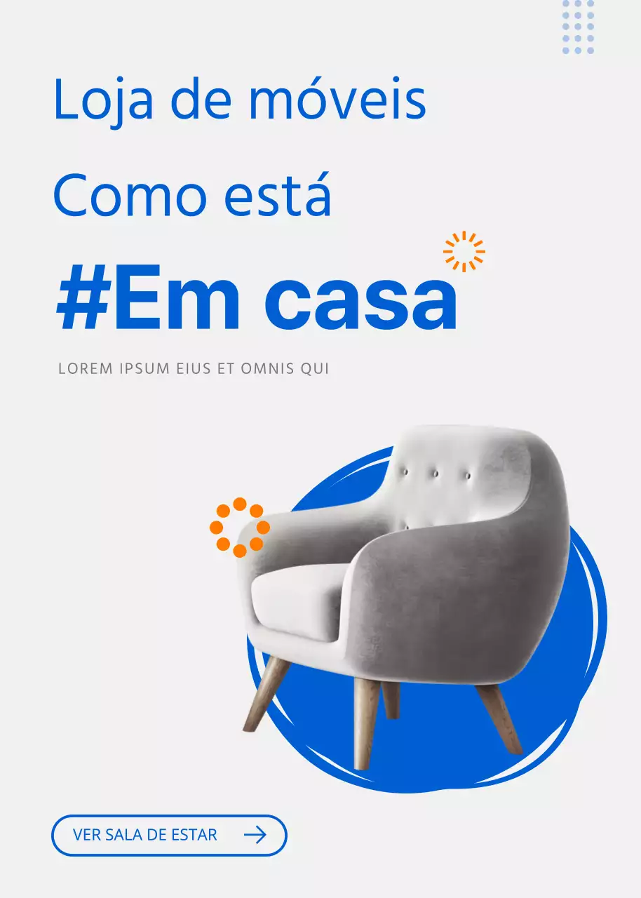 Popup de evento interior simples azul