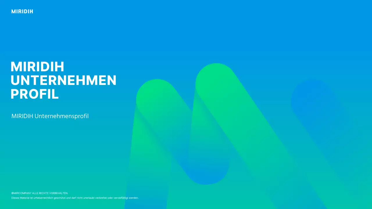 Ein moderner Firmenbrief in Blau und Chartreuse