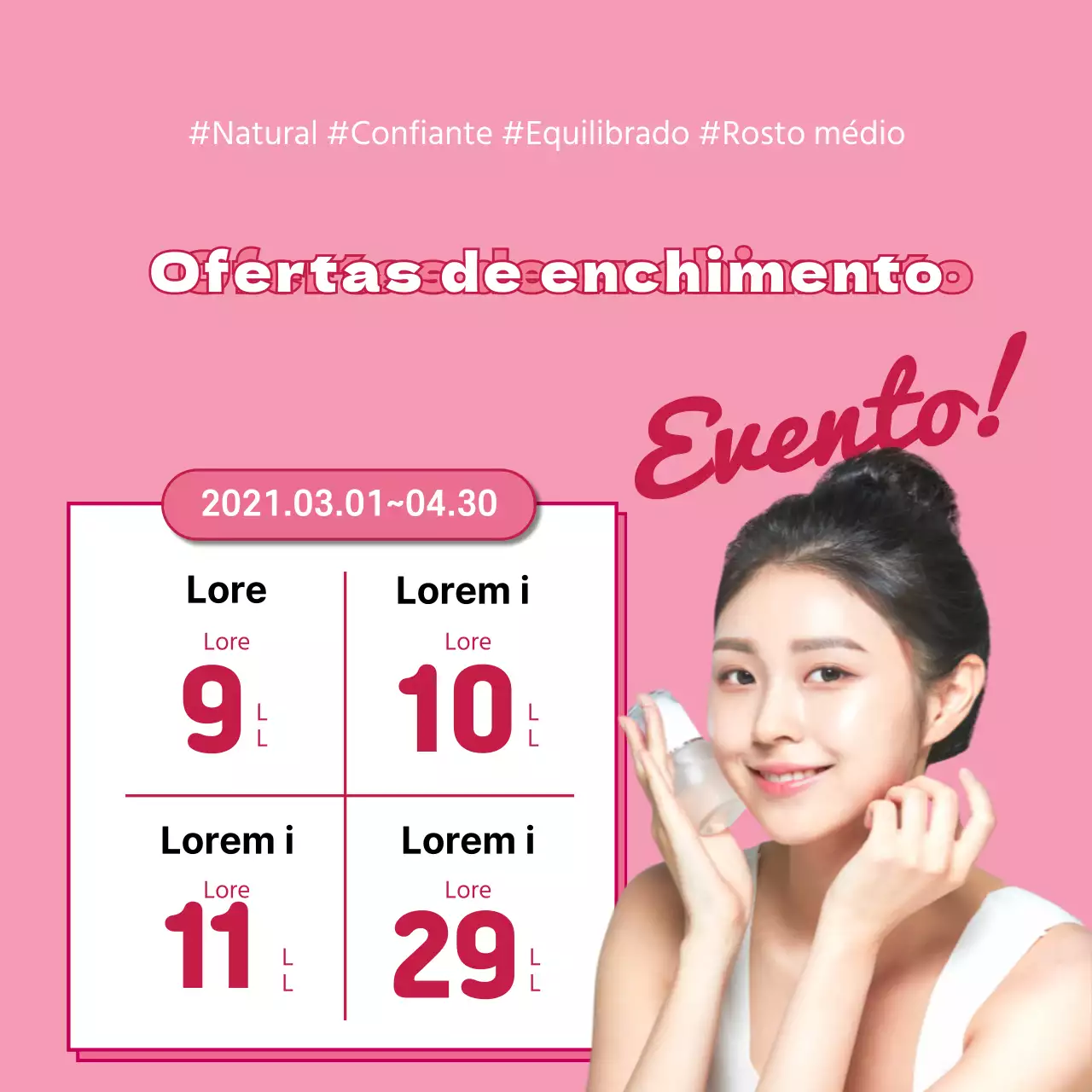 Eventos de dermatologia cor-de-rosa