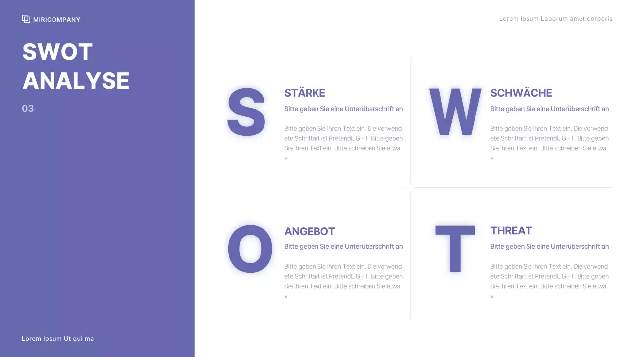 Firmenwerkstatt mit klarem Farbschema in Beerenfärbung