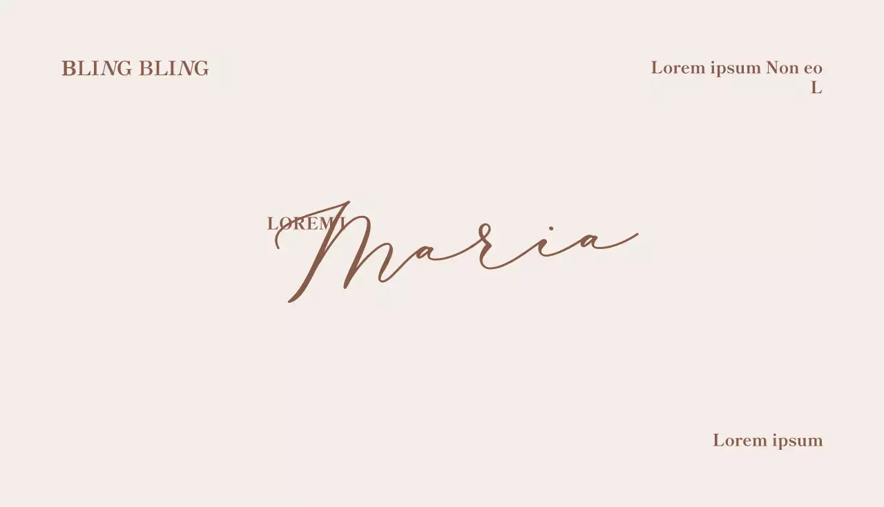 Klassische Visitenkarte eines Juweliers in Beige und Braun