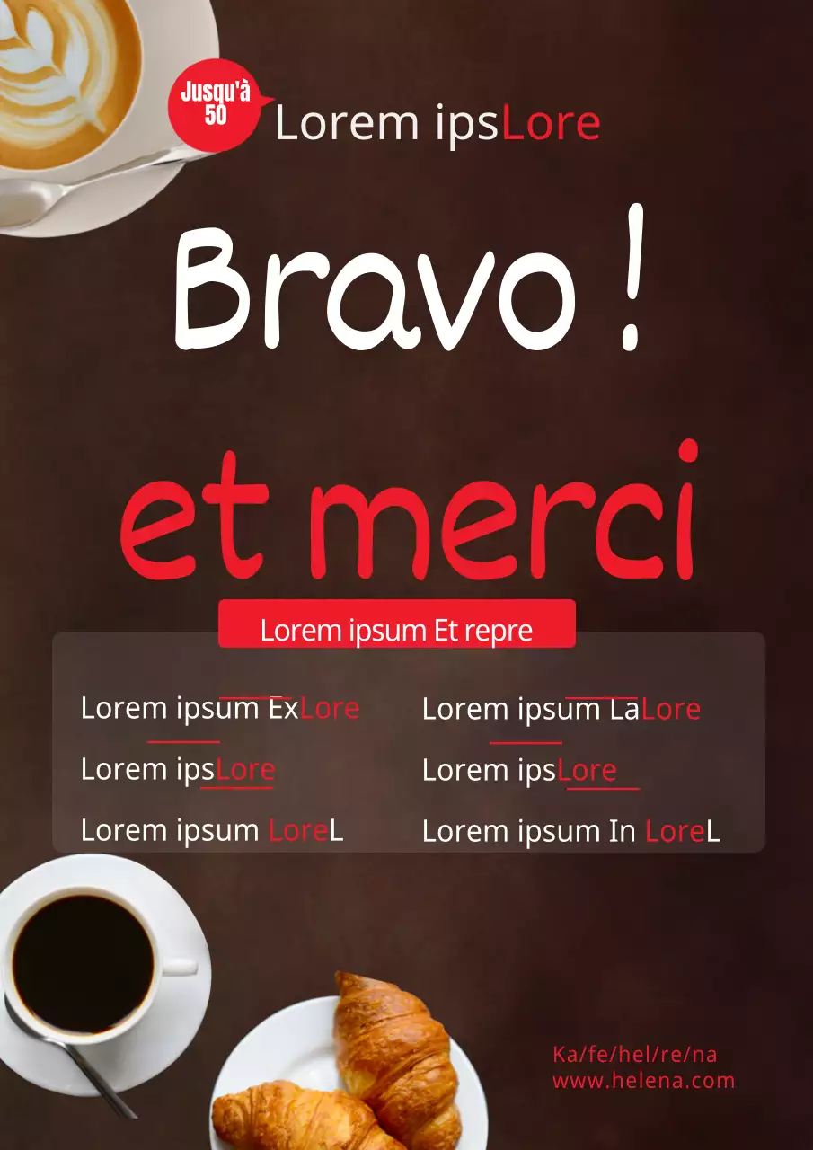 Événement de réduction pour l'ouverture d'un café