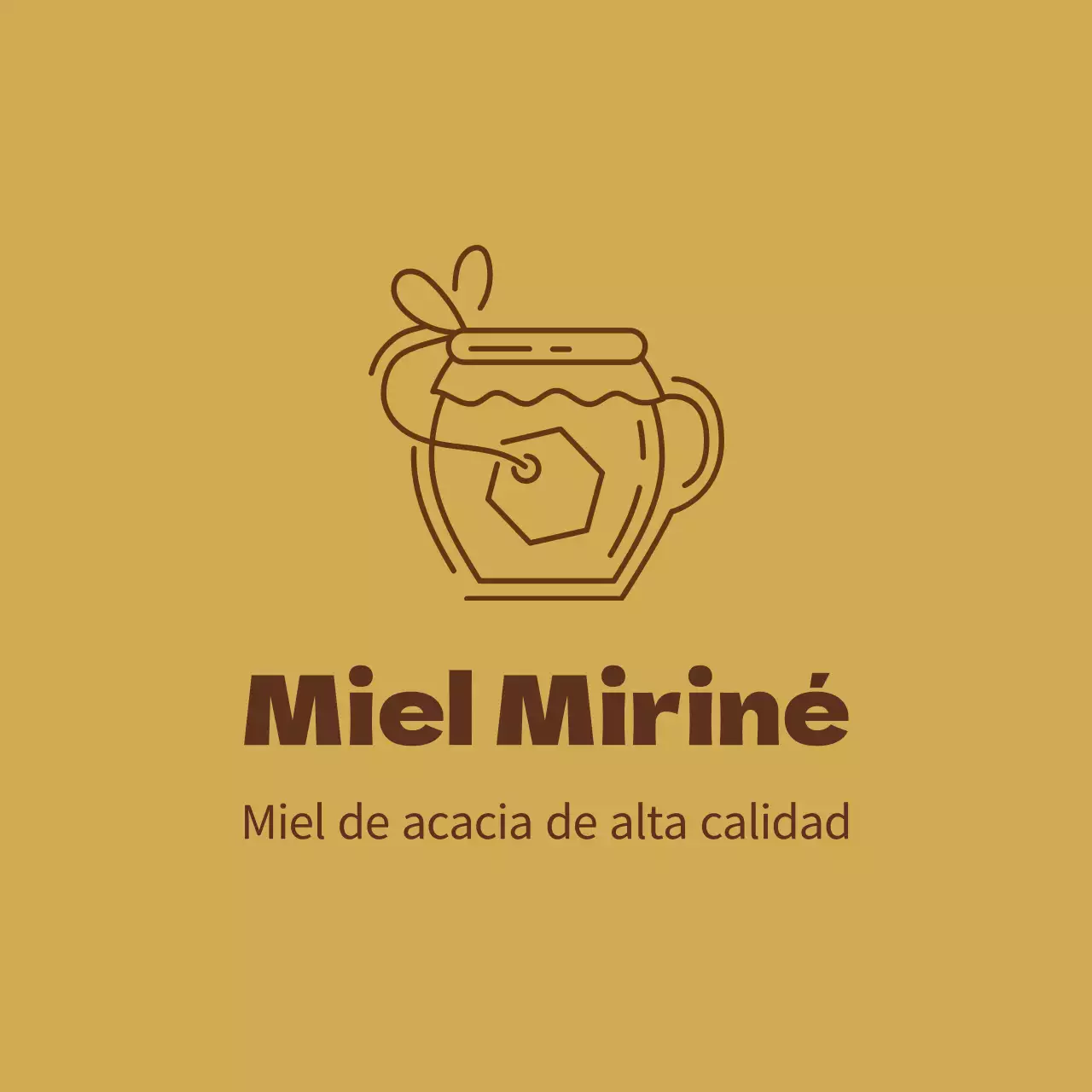 Marrón amarillo ilustración limpio miel apicultura