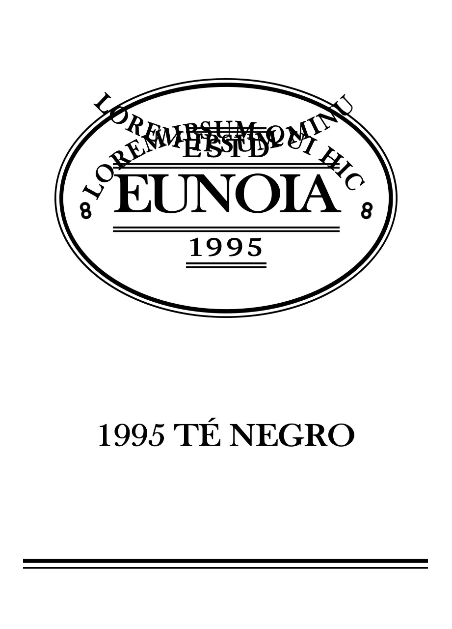 Bolsitas de té negro con forma de logotipo vintage