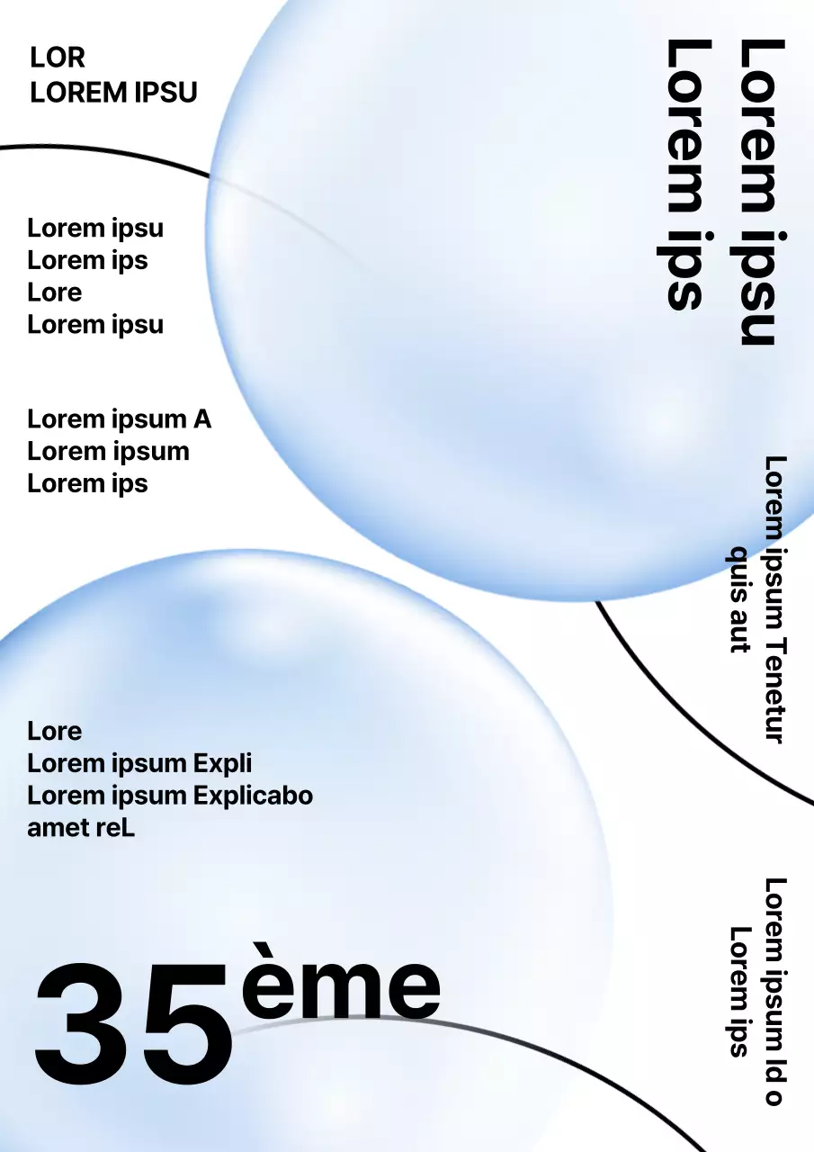 Exposition sur la remise des diplômes avec un concept simple de cercle et de ligne