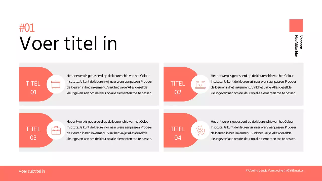 Rood schoon concept Agendagram ontwerp