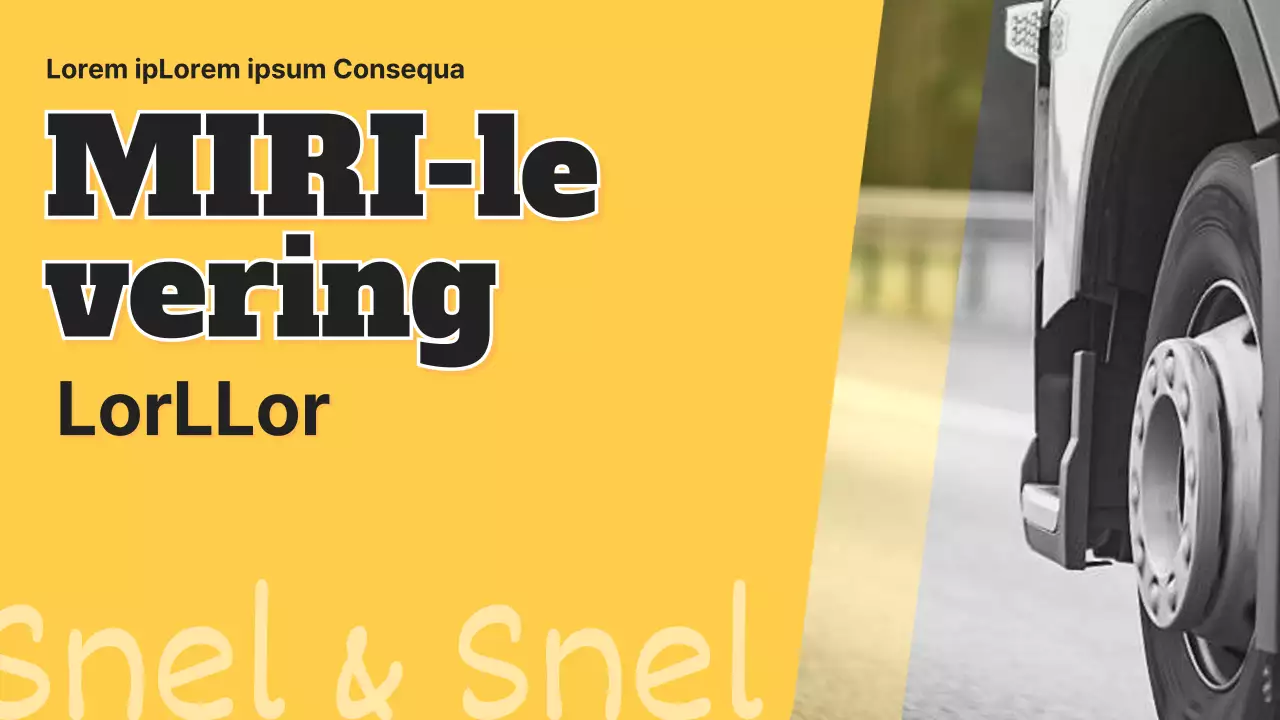 Introductie van een eenvoudige geel met zwarte quickservice