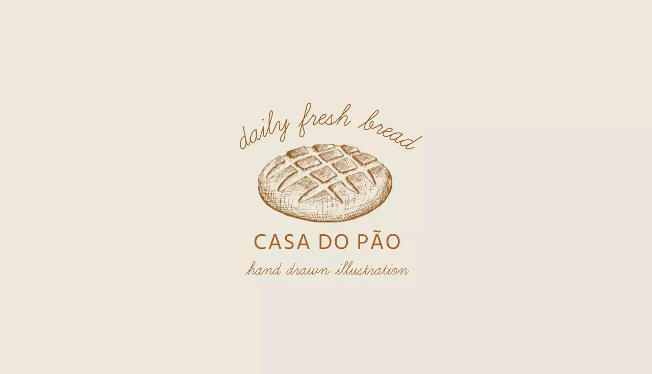 castanho ilustração vintage comida pão padaria
