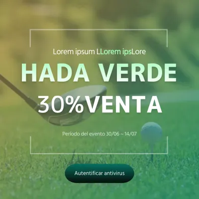 Descuento en el green fee de golf de Gradient